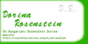 dorina rosenstein business card